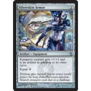 Magic the Gathering   Silverskin Armor   Mirrodin Besieged   Foil
