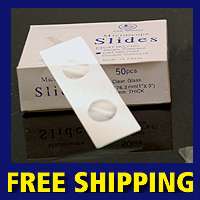 300 Double Concave Blank Microscope Slides 1 x 3 NEW  