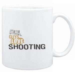 Mug White  Real guys love Shooting  Sports  Sports 