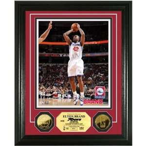 Philadelphia 76ers Elton Brand 24KT Gold Coin Photo Mint