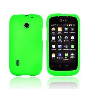  For AT&T Fusion U8652 Neon Green Hard Rubberized Snap On 
