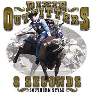 Dixie Rebel Horse Rodeo Cowboy 8 SECONDS  