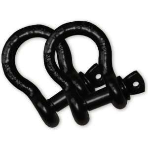  7/8 inch D RING SHACKLES   BLACK POWDERCOATED (SINGLE 