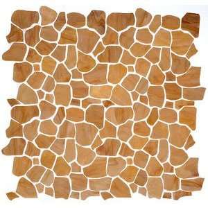   Stained Glass Tile Fractured Glass Pattern Camel