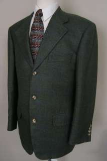 Samuelsohn Tweed Sport Coat Wool Blend Full Canvas Gray 40R  