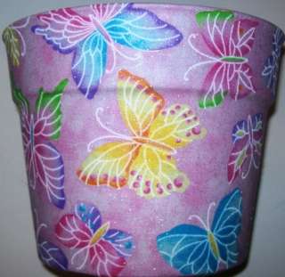 Butterflies Flower Pots Gift Basket Party Containers  