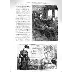    1881 GOODHART VICARS WIFE MAN SMOKING TRAIN CURATE