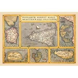  Exclusive By Buyenlarge Maps of Italian Islands 28x42 