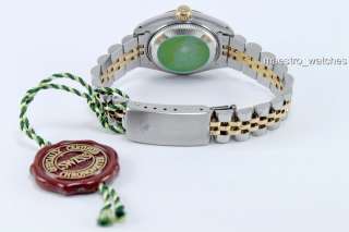 Authentic Ladies Rolex Datejust 18k SS Watch Factory White Roman 