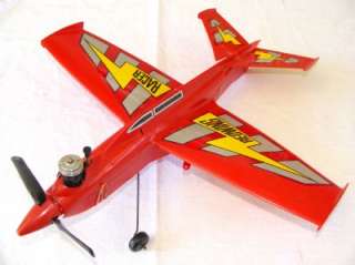   Cox Red Wing Racer Model Engine Powered Control Line Airplane  