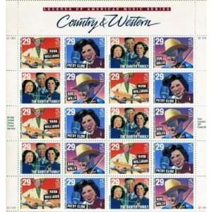  Country & Western Music 29 cent Stamps # 2771 78 