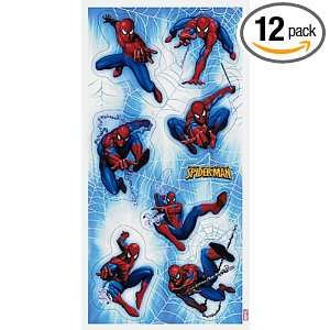  Amazing Spider Man Stickers, 4 Sheets (Pack of 12) Health 