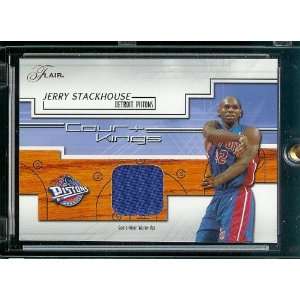  2002 03 Flair Court Kings Jerry Stackhouse Game Worn Warm 