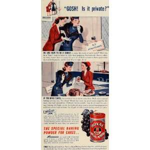  1942 Ad Royal Baking Powder Cake Ingredient Cook Book 