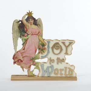  JOY TO THE WORLD ANGEL TABLEPIECE.