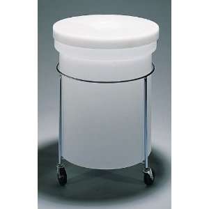 Heavy duty, round high density polyethylene mobile container, 52 