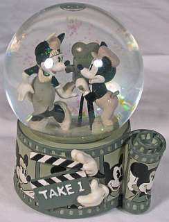 Mickey & Minnie “You Oughta Be In Pictures” snowglobe  