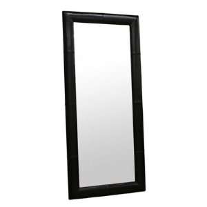  A 61 1 023 Baxton Studio Floor Mirror with Black Leather 