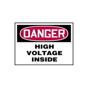  DANGER Labels HIGH VOLTAGE INSIDE Adhesive Vinyl   5 pack 3 1 