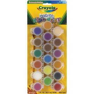  Crayola Kids Paint Pots With Brsh Clasic & Bold 18 Colors 