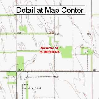  USGS Topographic Quadrangle Map   Wolverton SE, Minnesota 