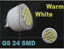   White 3528 CHIP Lamp 230V 24 SMD LEDs 1.5W 80 LM Corridor Light  