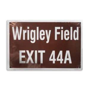  Wrigley Field Metal Exit 44A Street Sign by Rico Sports 