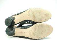 CORSO COMO Black Slingbacks Heels Peep Toe Shoes 9 M Cut outs  
