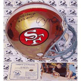  Joe Montana Signed Helmet   Authentic