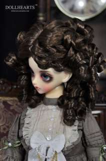DollHeart   Dark Brown wig for 1/3, SD 10/13/16 Girl (LW413)  