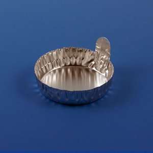 Aluminum Dish, 43mm, 1.0g (20mL), Crimped Side with Tab, 100/Pack, 10 