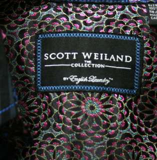 ENGLISH LAUNDRY Scott Weiland mens IRONVILLE blue stripe dress Shirt 