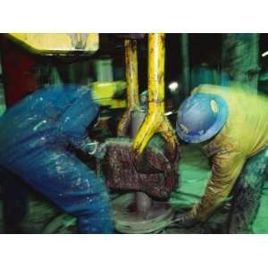  Workers on an Oil Rig Platform in the Northern Atlantic 