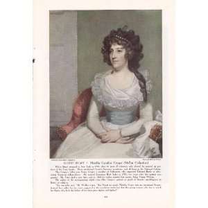   Gilbert Stuart Portrait Matilda Caroline Cruger print 