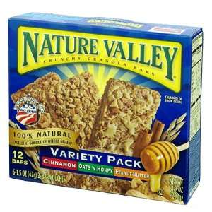 Nature Valley Crunchy Granola Bars, Variety Pack, 0.74 oz, 12 ct 