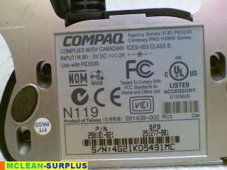   HP iPaq H3800 H3900 USB/Serial Cradle Part # 250181 821 NICE  