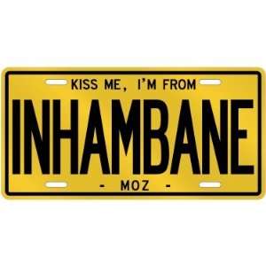   AM FROM INHAMBANE  MOZAMBIQUE LICENSE PLATE SIGN CITY