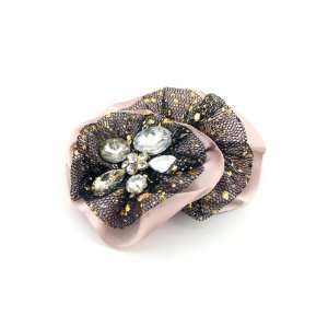   Crystal Studs Great for Dresses and or Casual  Indigo Pink on Black