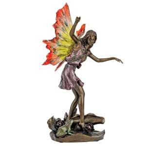  Garden Fairy Statue Collection Fairy with Frog 