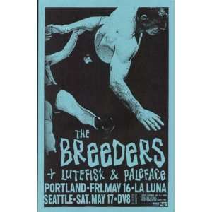  The Breeders Seattle Original Concert Poster 1997 punk 