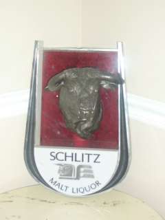 Schlitz Malt Liquor Bull Lighted Bar Sign  