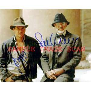 Sean Connery Harrison Ford autographed INDIANA JONES