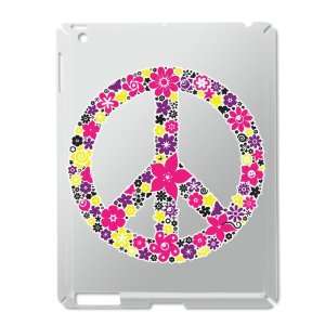  iPad 2 Case Silver of Flowered Peace Symbol PYP 