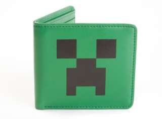 OFFICIAL LICENSED MINECRAFT CREEPER FACE GENUINE LEATHER WALLET *NEW 
