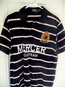 Ralph Lauren Polo Mens Rugby Shirt Large MERCER crests  
