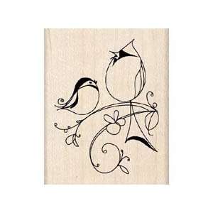  DUET SCRAPBOOKING WOOD MOUNTED RUBBER STAMP Arts, Crafts 