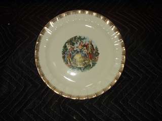Cronin China, Colonial Couple, Highly decorative dinner plates  