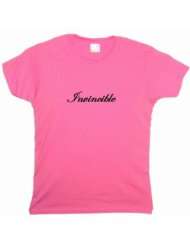 Flirty Diva Tees Womans LooseFit T Shirt Invincible Pink Azalea Black