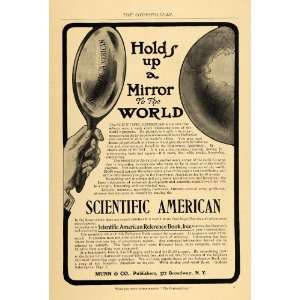  1904 Vintage Ad Scientific American Magazine Mirror 
