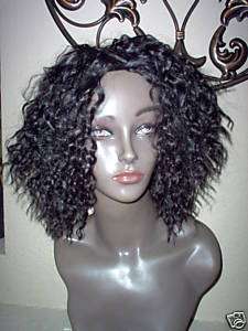 Sassy Blk wavy krimp 3/4 wig Fashion source wig collect  